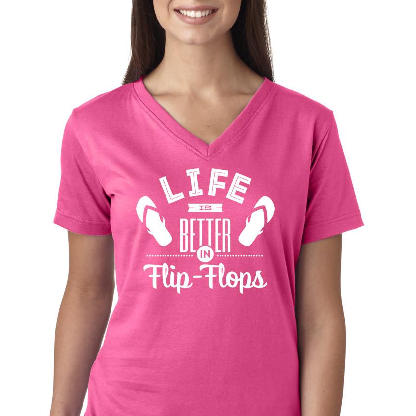 Ladies Life is Better in Flip Flop's T-Shirt